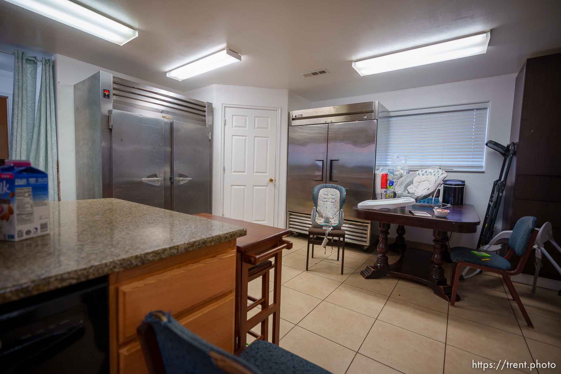 (Trent Nelson  |  The Salt Lake Tribune) Samuel Bateman's Blue house in Colorado City, Ariz., on Sunday, Sept. 18, 2022. kitchen, and the woman who stayed there for over several hours while FBI searched the home.