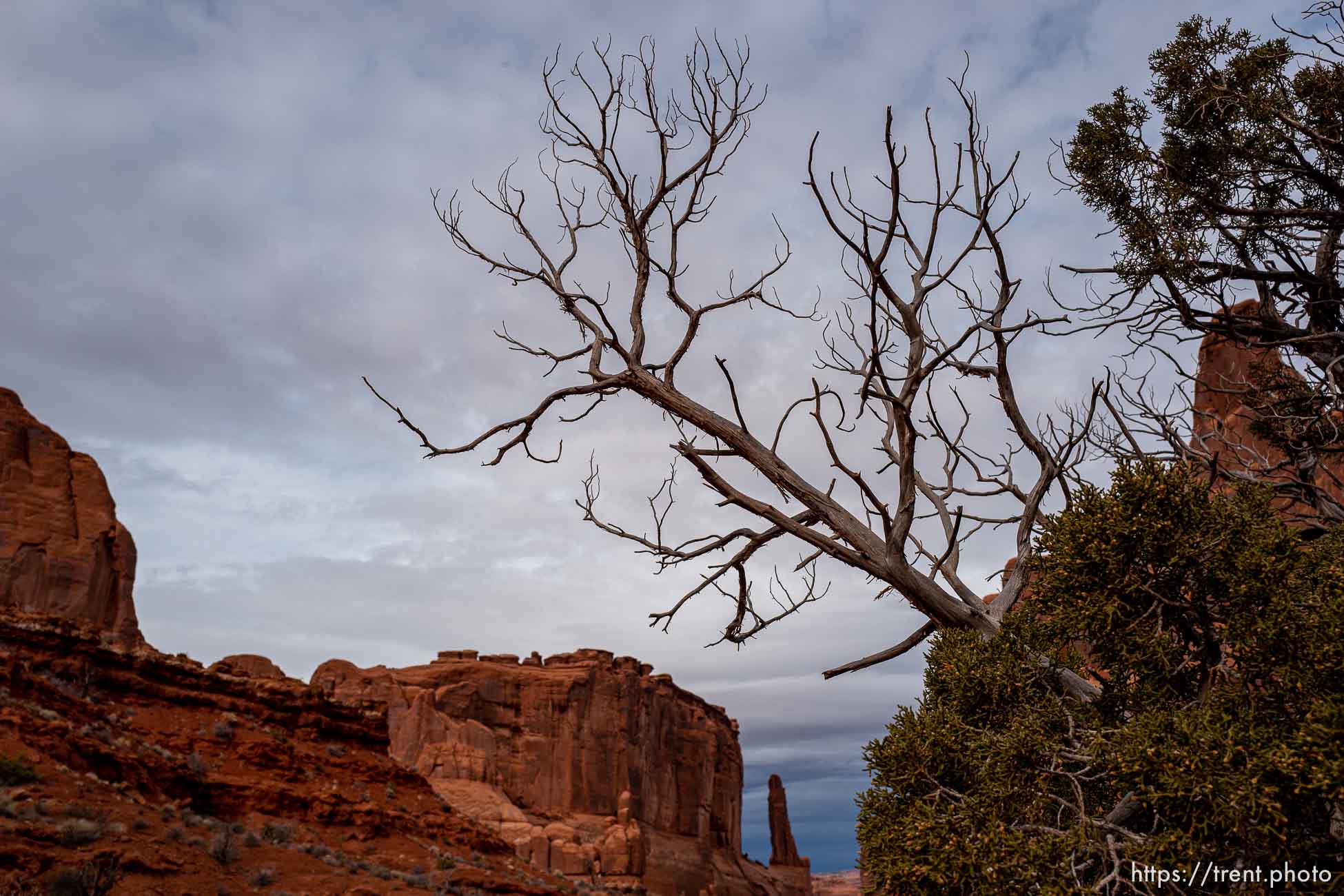 park avenue, arches national park, on Sunday, Jan. 1, 2023.