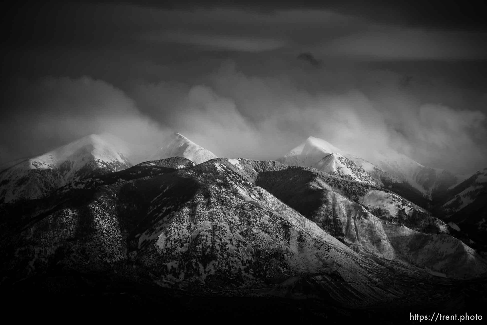 la sal mountains, arches national park, on Sunday, Jan. 1, 2023.