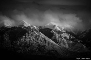 la sal mountains, arches national park, on Sunday, Jan. 1, 2023.