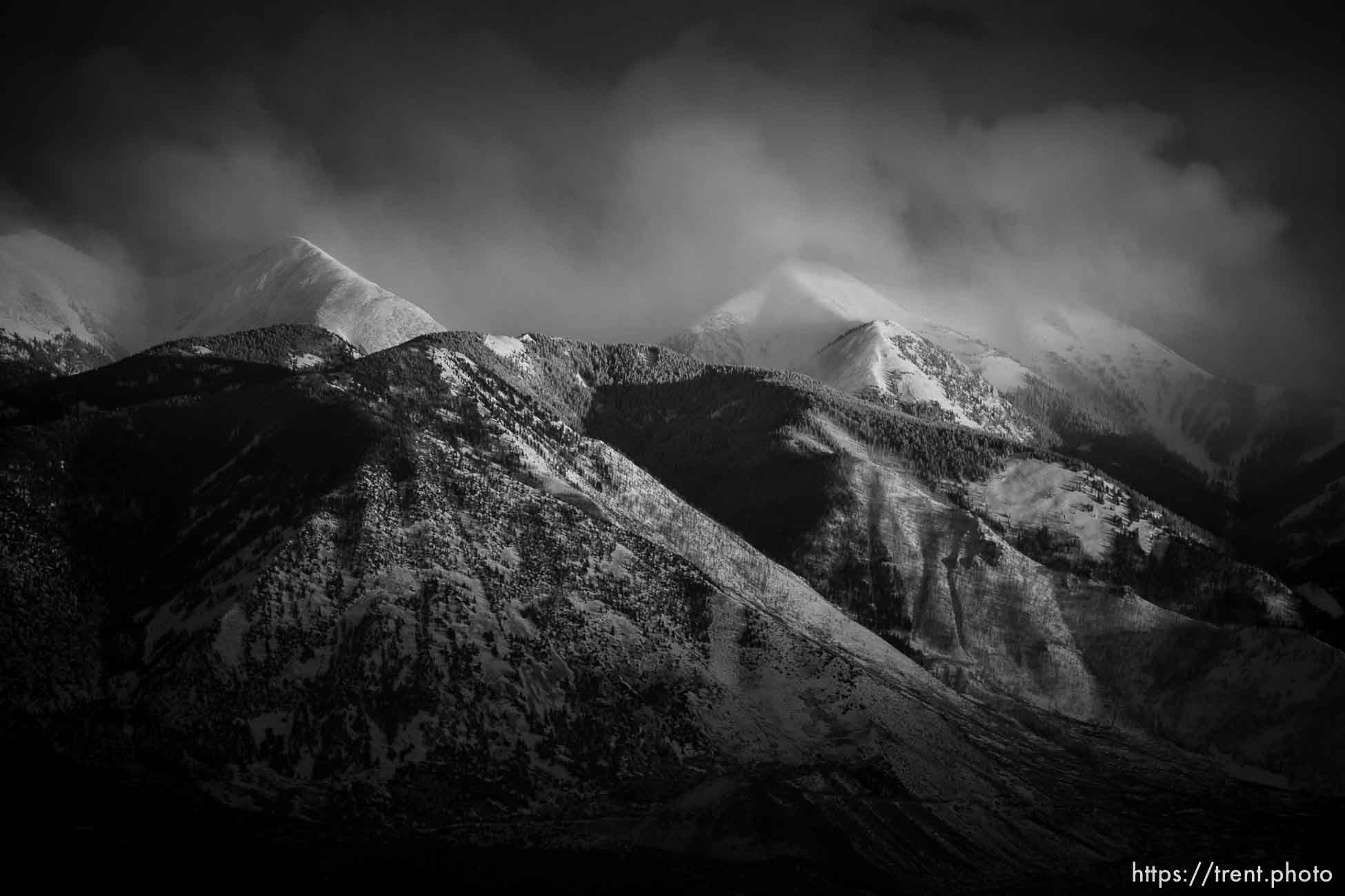 la sal mountains, arches national park, on Sunday, Jan. 1, 2023.