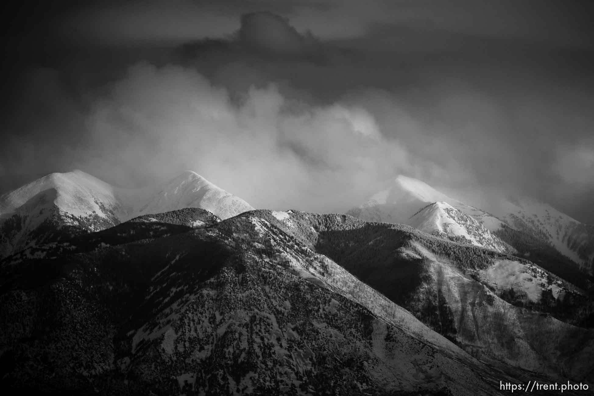 la sal mountains, arches national park, on Sunday, Jan. 1, 2023.