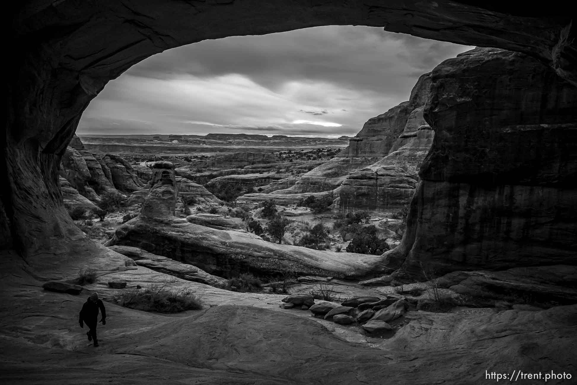 laura nelson, tower arch, arches national park, on Sunday, Jan. 1, 2023.