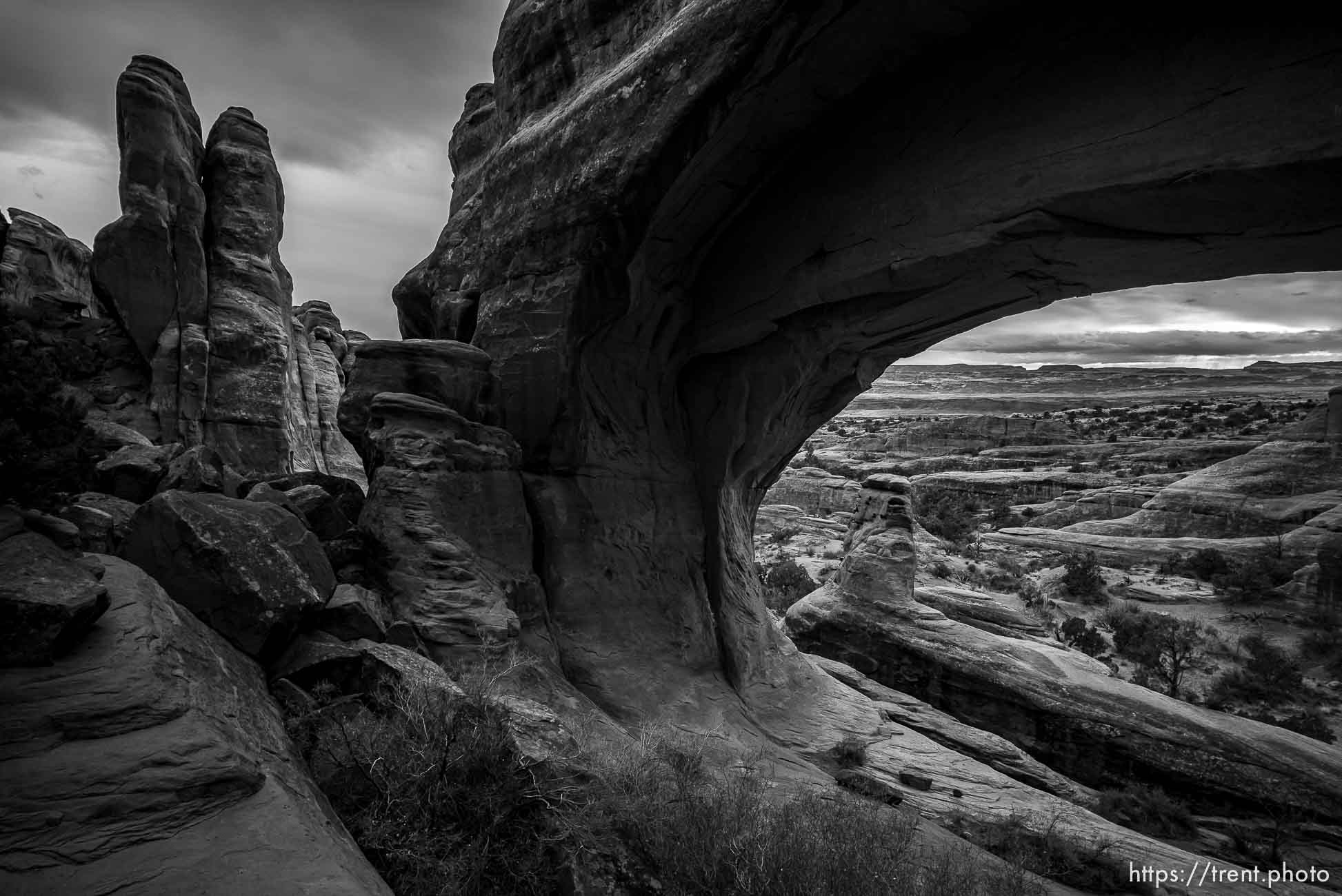 tower arch, arches national park, on Sunday, Jan. 1, 2023.