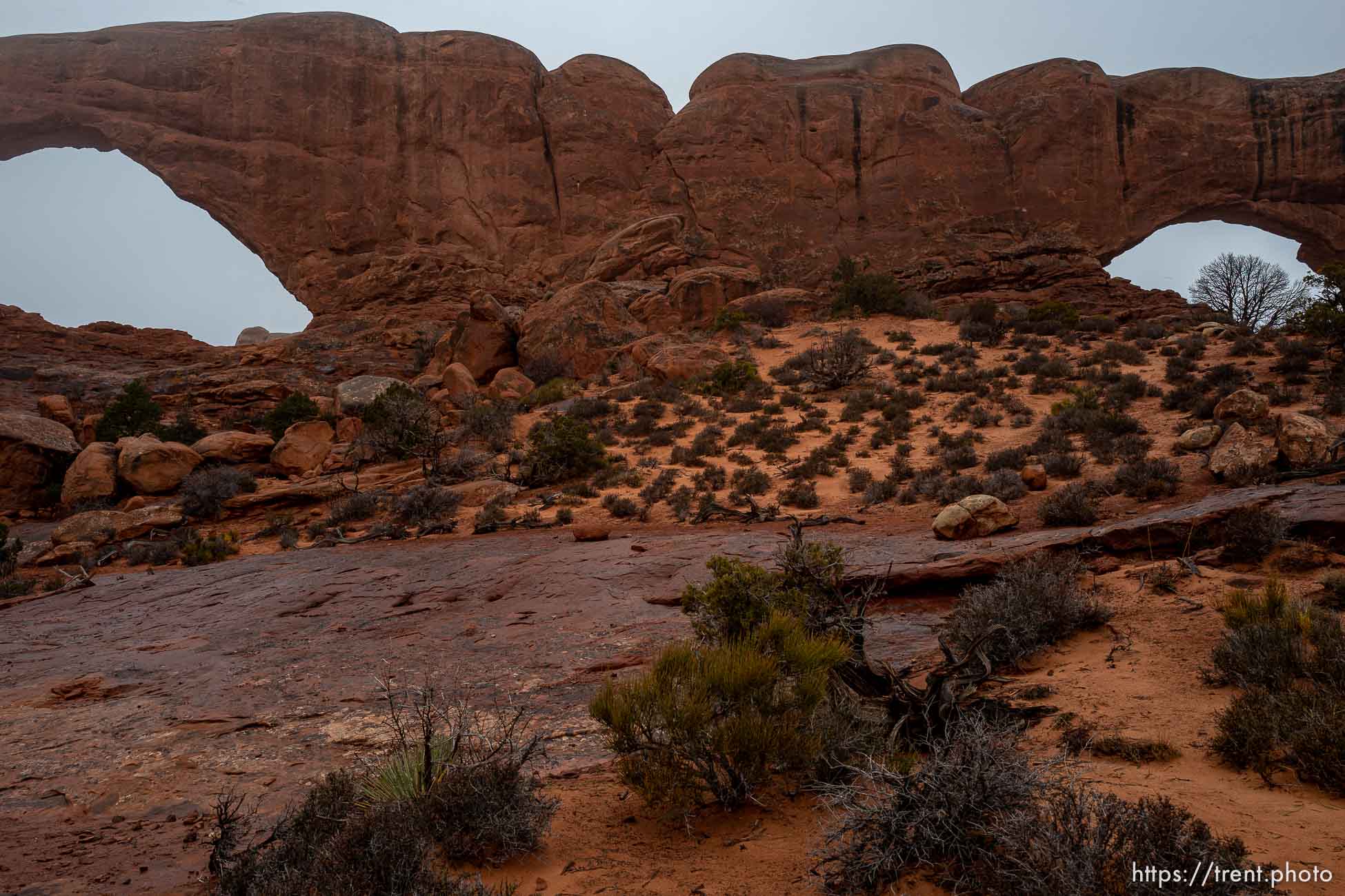 windows, arches national park, on Monday, Jan. 2, 2023.