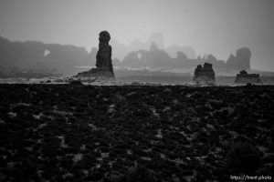 windows, arches national park, on Monday, Jan. 2, 2023.