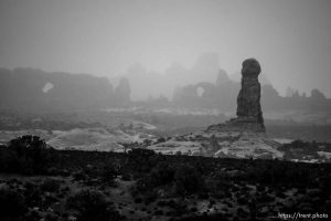 windows, arches national park, on Monday, Jan. 2, 2023.