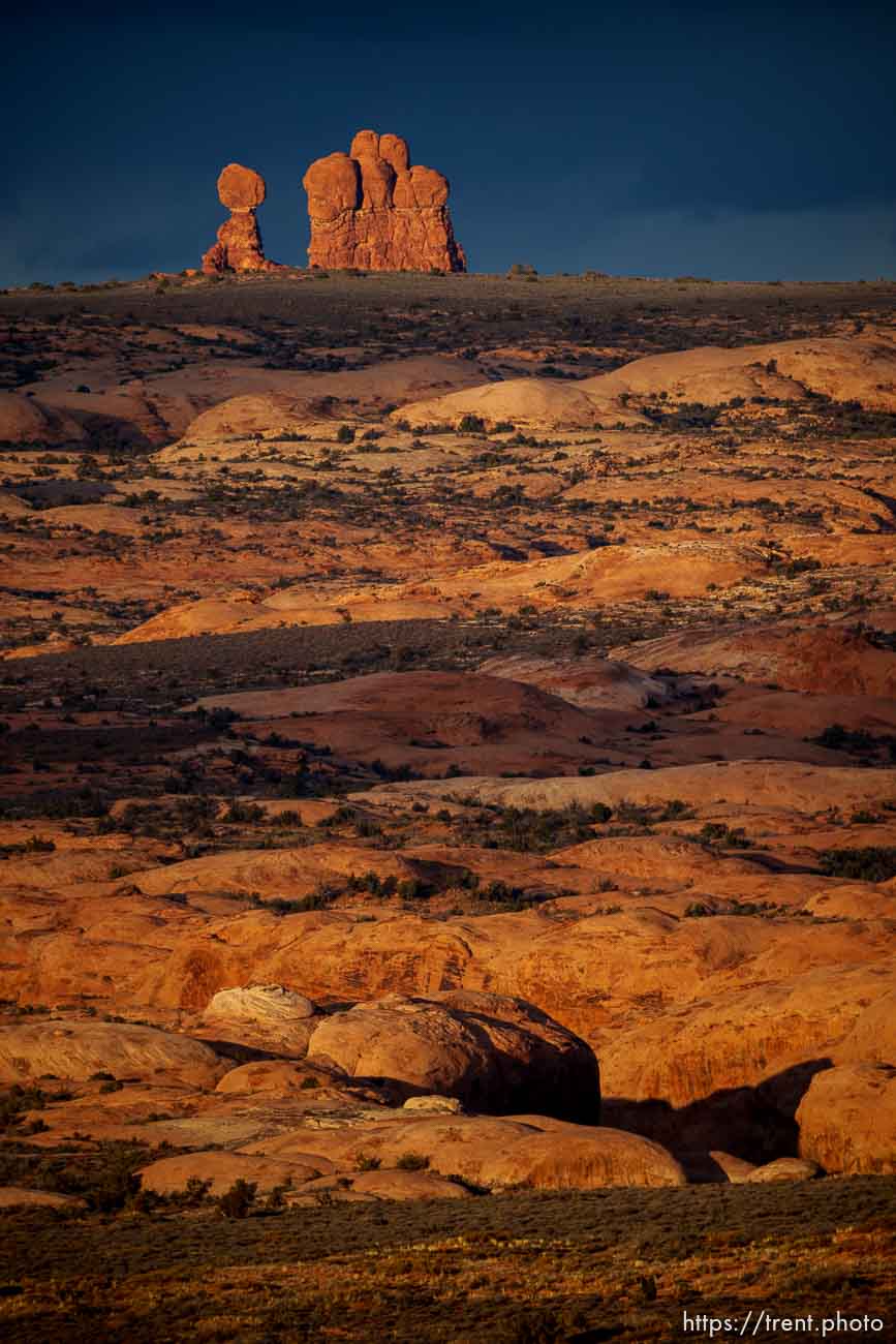 balanced rock, arches national park, on Tuesday, Jan. 3, 2023.