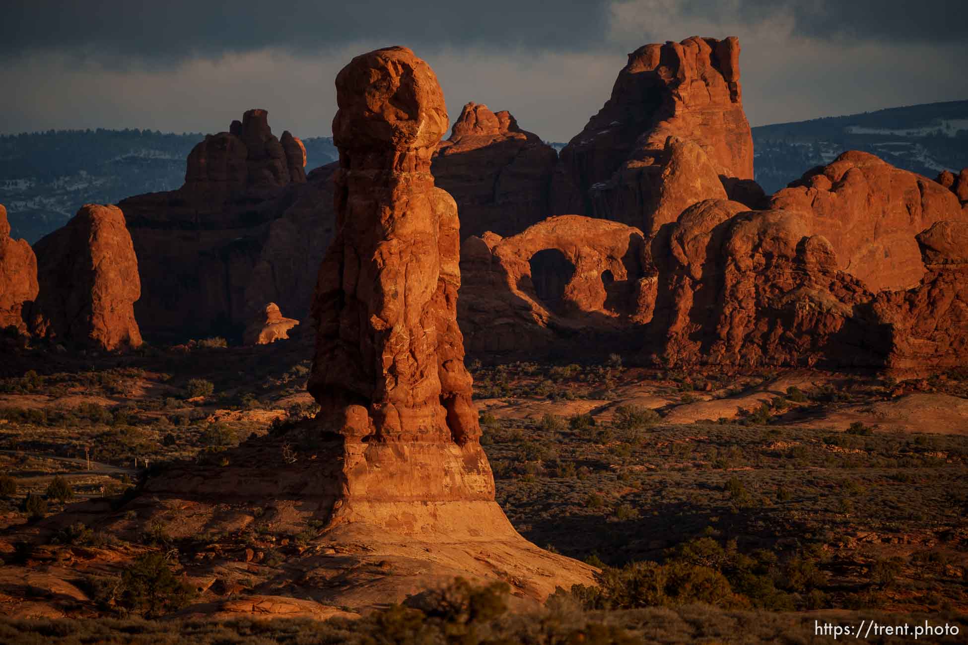 arches national park, on Tuesday, Jan. 3, 2023.