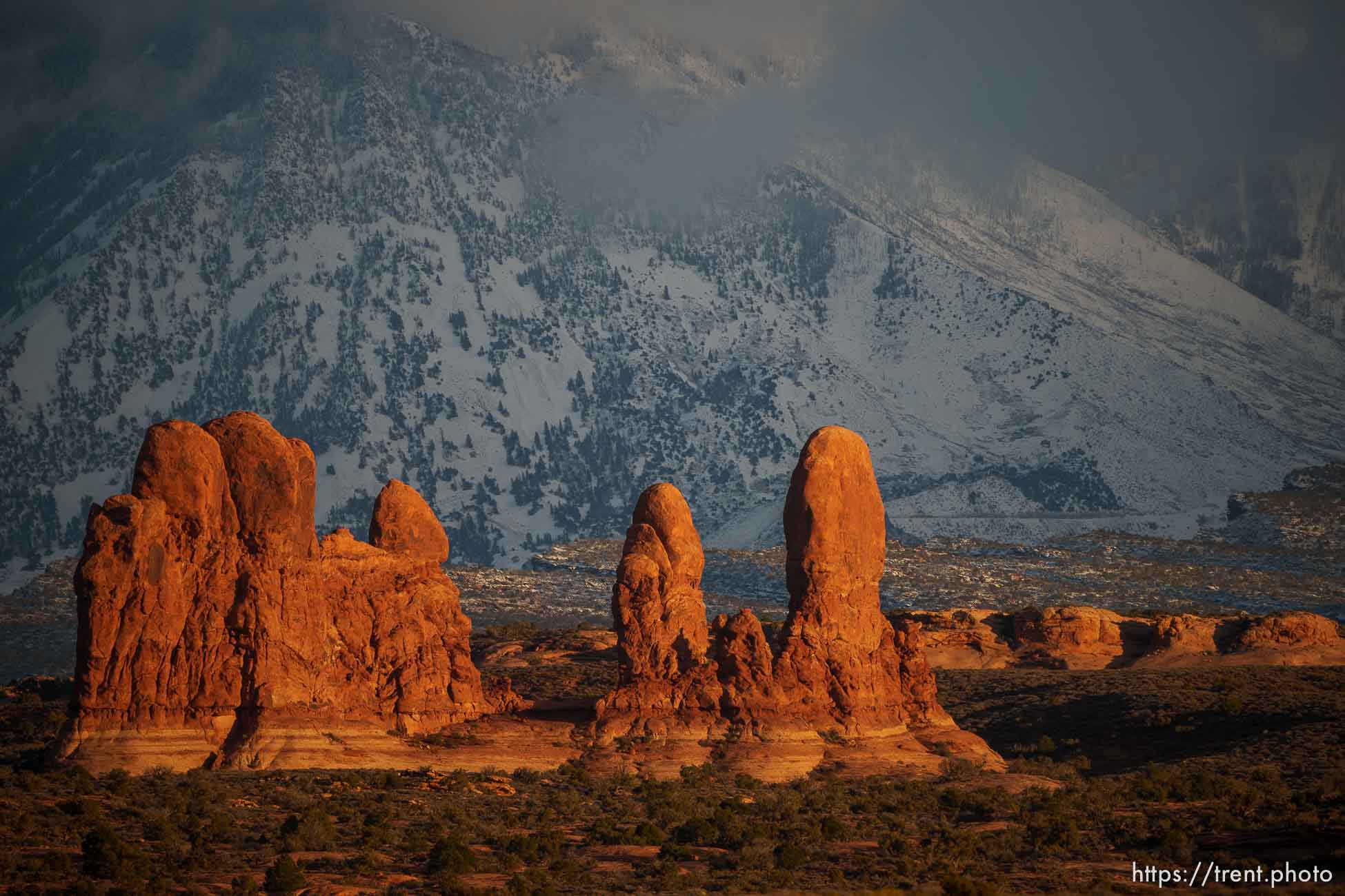 arches national park, on Tuesday, Jan. 3, 2023.