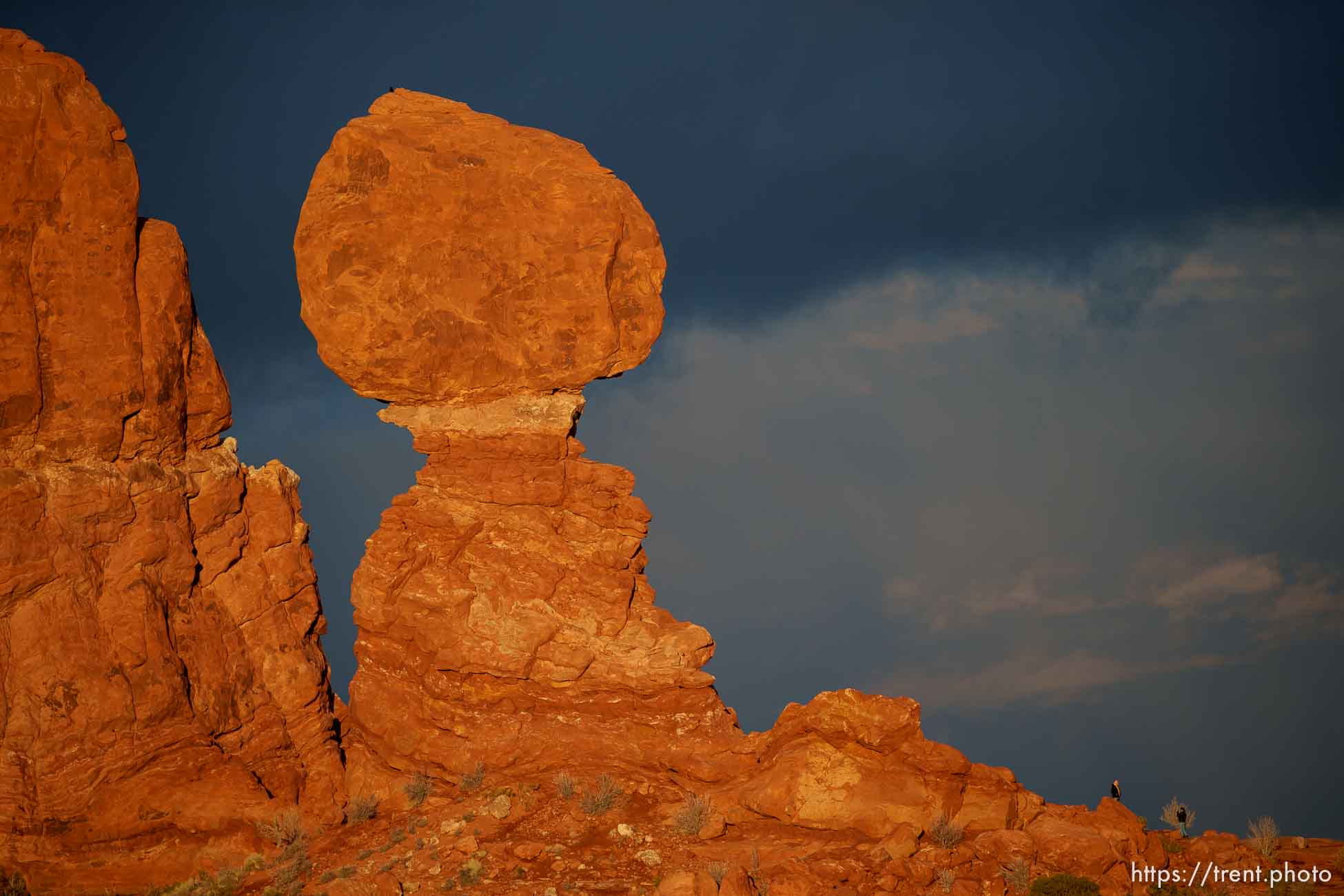 balanced rock, arches national park, on Tuesday, Jan. 3, 2023.