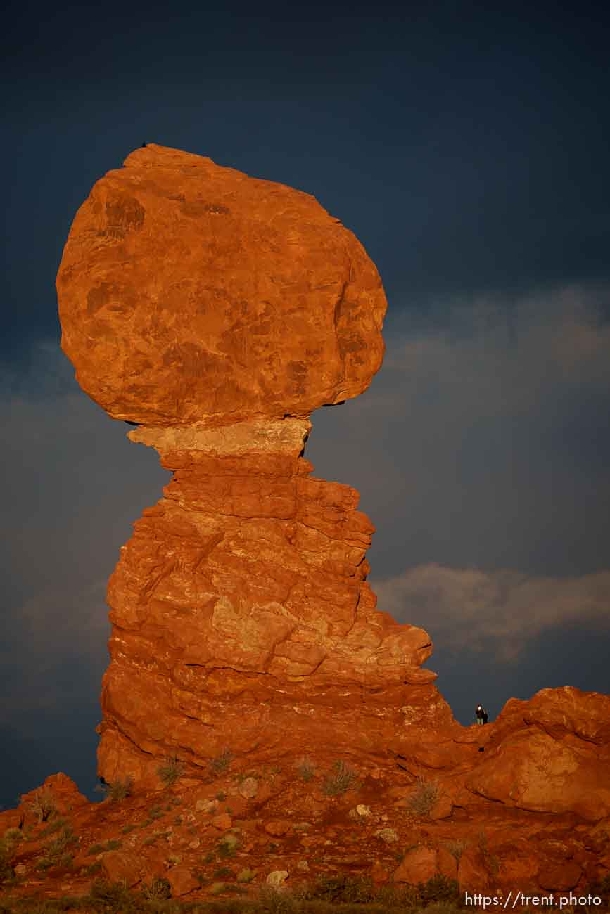 balanced rock, arches national park, on Tuesday, Jan. 3, 2023.