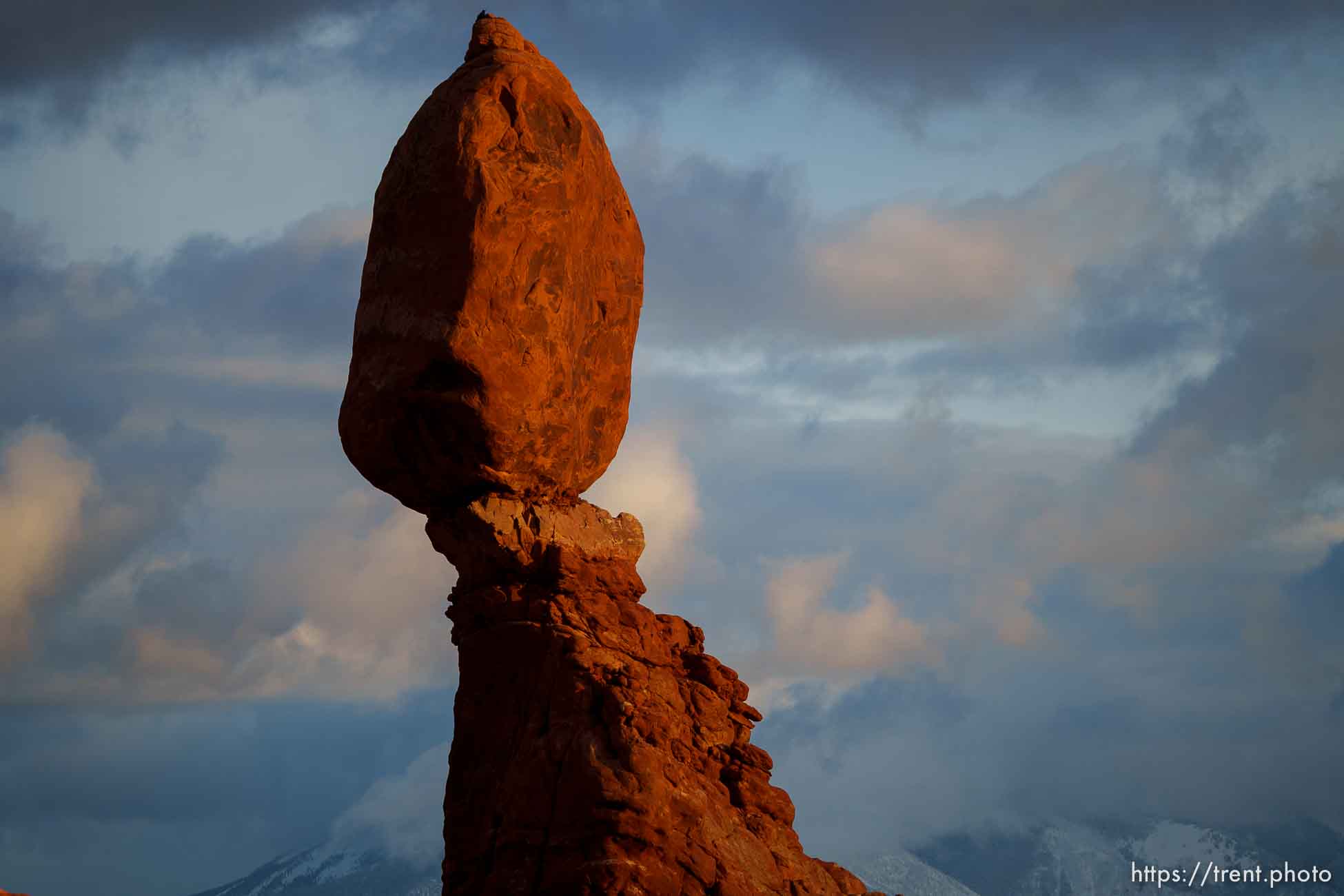 balanced rock, arches national park, on Tuesday, Jan. 3, 2023.