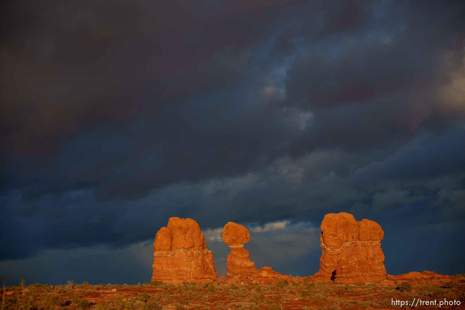 balanced rock, arches national park, on Tuesday, Jan. 3, 2023.