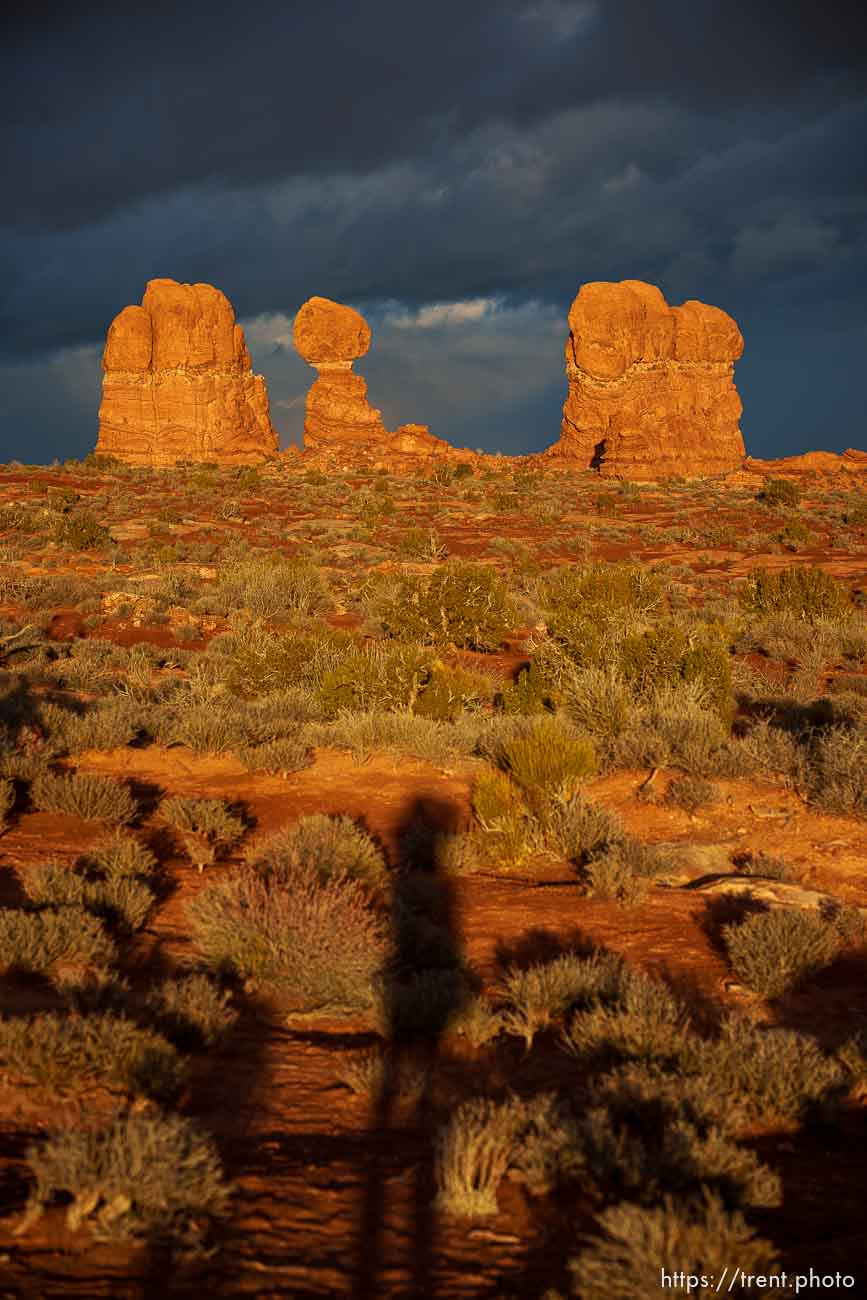 balanced rock, arches national park, on Tuesday, Jan. 3, 2023.