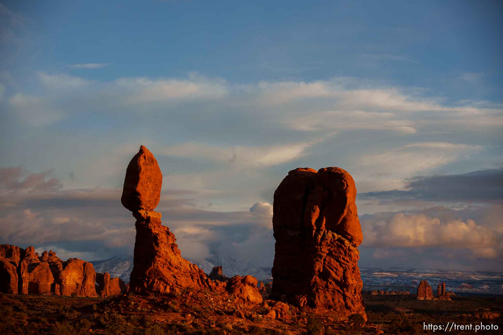 balanced rock, arches national park, on Tuesday, Jan. 3, 2023.