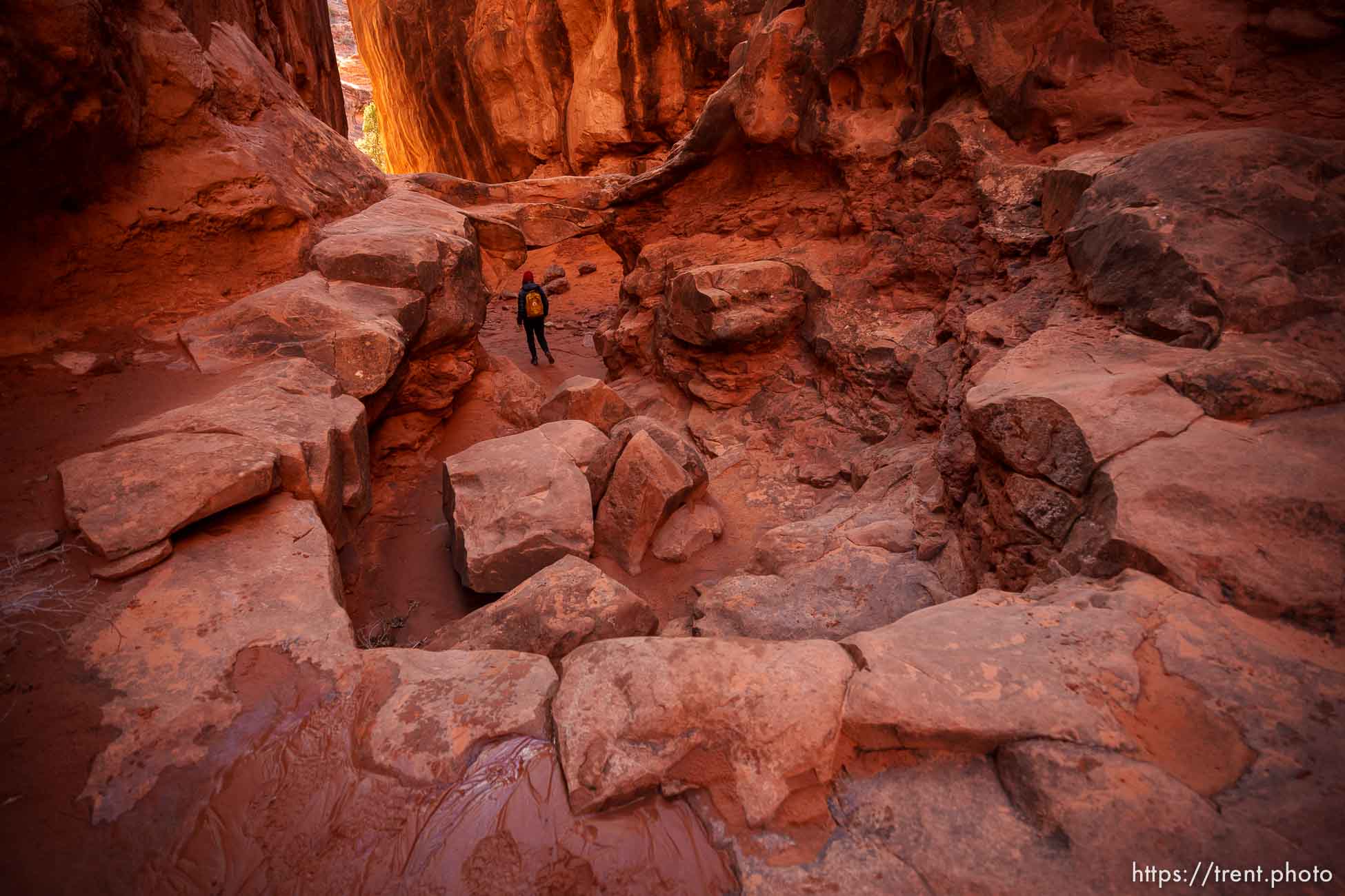 Laura Nelson fiery furnace, arches national park, on Wednesday, Jan. 4, 2023.