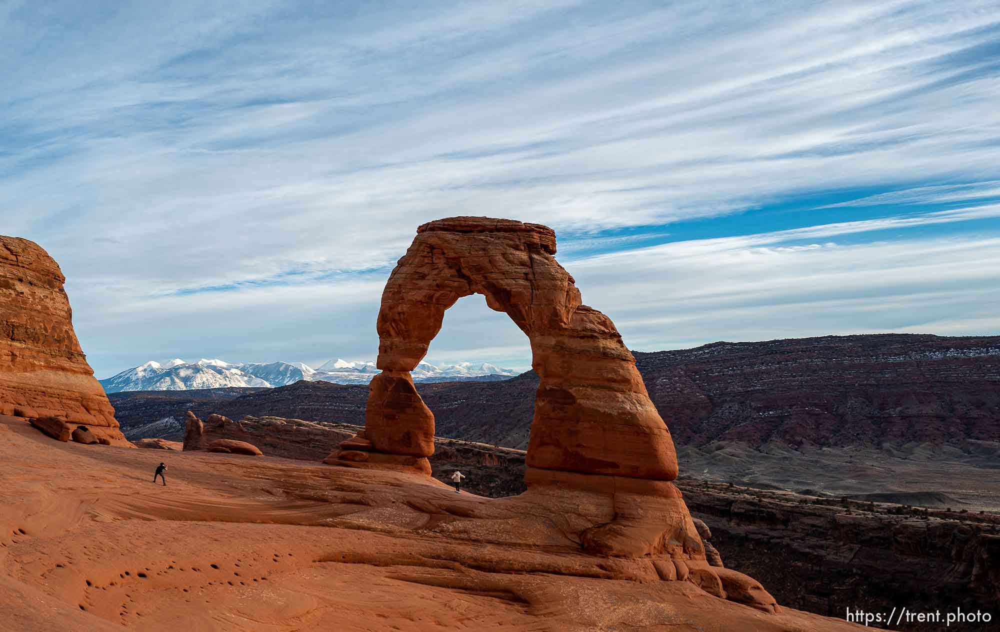 delicate arch, arches national park, on Thursday, Jan. 5, 2023.