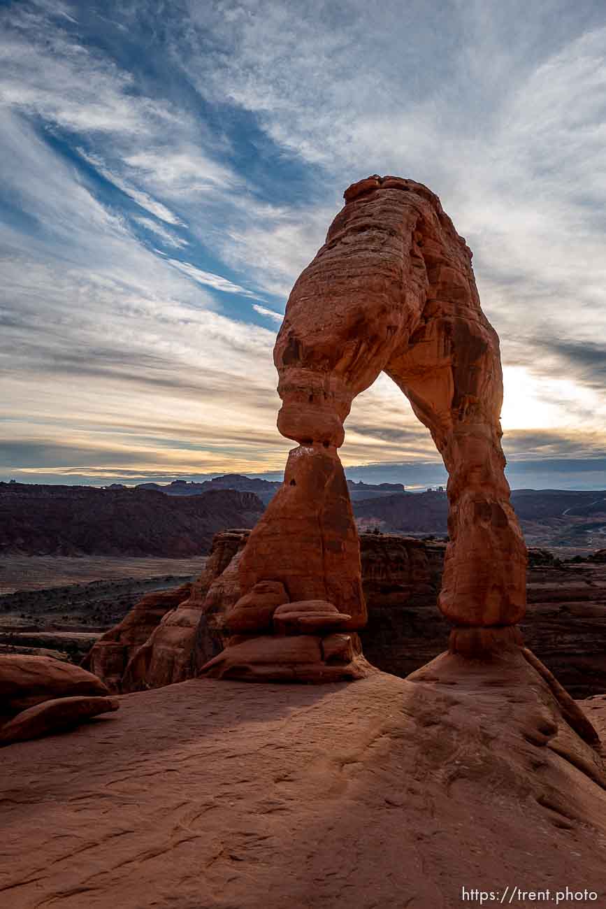 delicate arch, arches national park, on Thursday, Jan. 5, 2023.