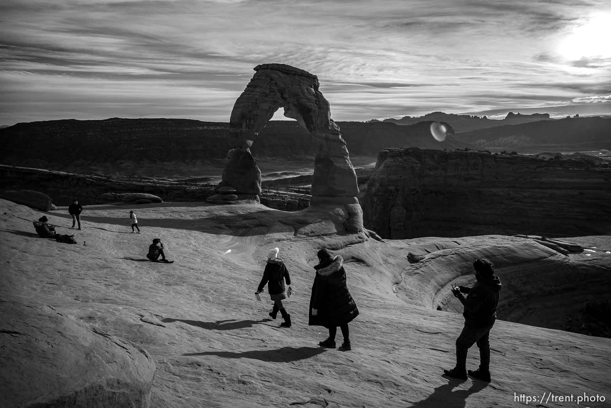 delicate arch, arches national park, on Thursday, Jan. 5, 2023.