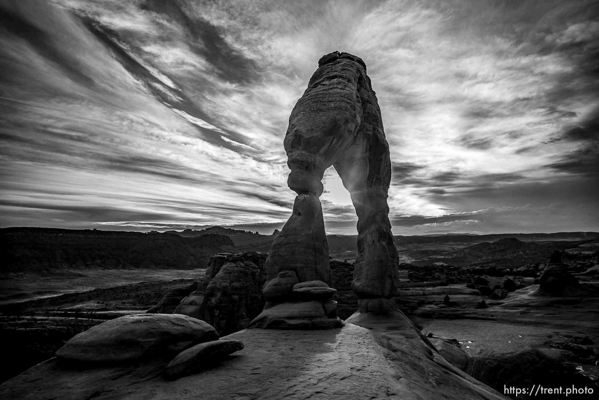 delicate arch, arches national park, on Thursday, Jan. 5, 2023.