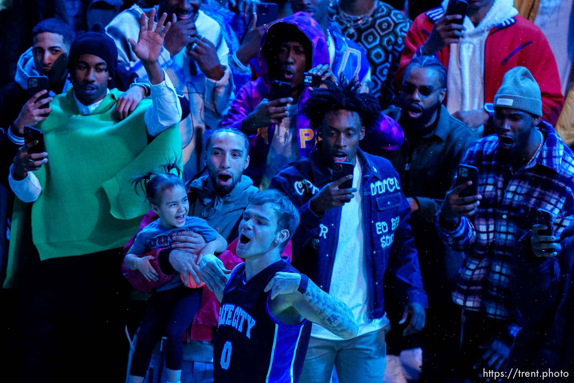 (Trent Nelson  |  The Salt Lake Tribune) Mac McClung, Philadelphia 76ers wins the Slam Dunk competition as part of NBA All-Star Weekend, in Salt Lake City on Saturday, Feb. 18, 2023.