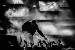 (Trent Nelson  |  The Salt Lake Tribune) Post Malone performs at the NBA All-Star game in Salt Lake City on Sunday, Feb. 19, 2023.