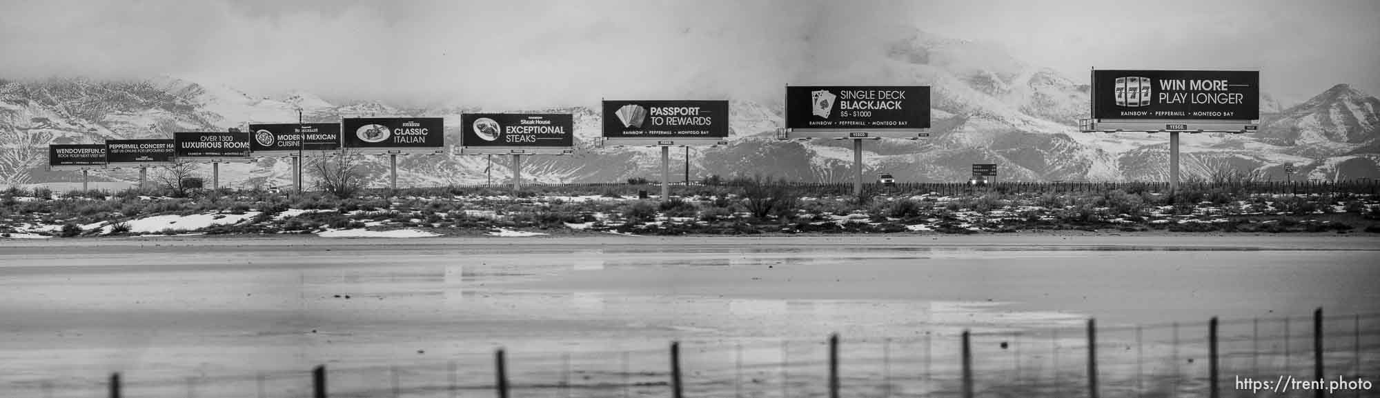 Billboards along I-15, Monday February 27, 2023.