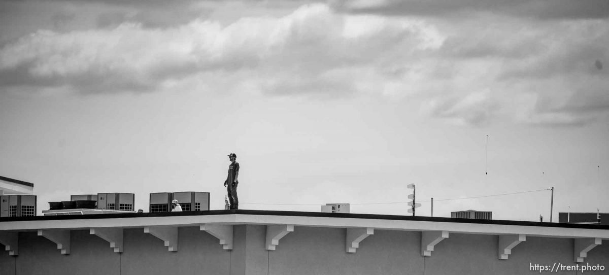(Trent Nelson  |  The Salt Lake Tribune) guy on rooftop, St. George, on Wednesday, May 3, 2023.