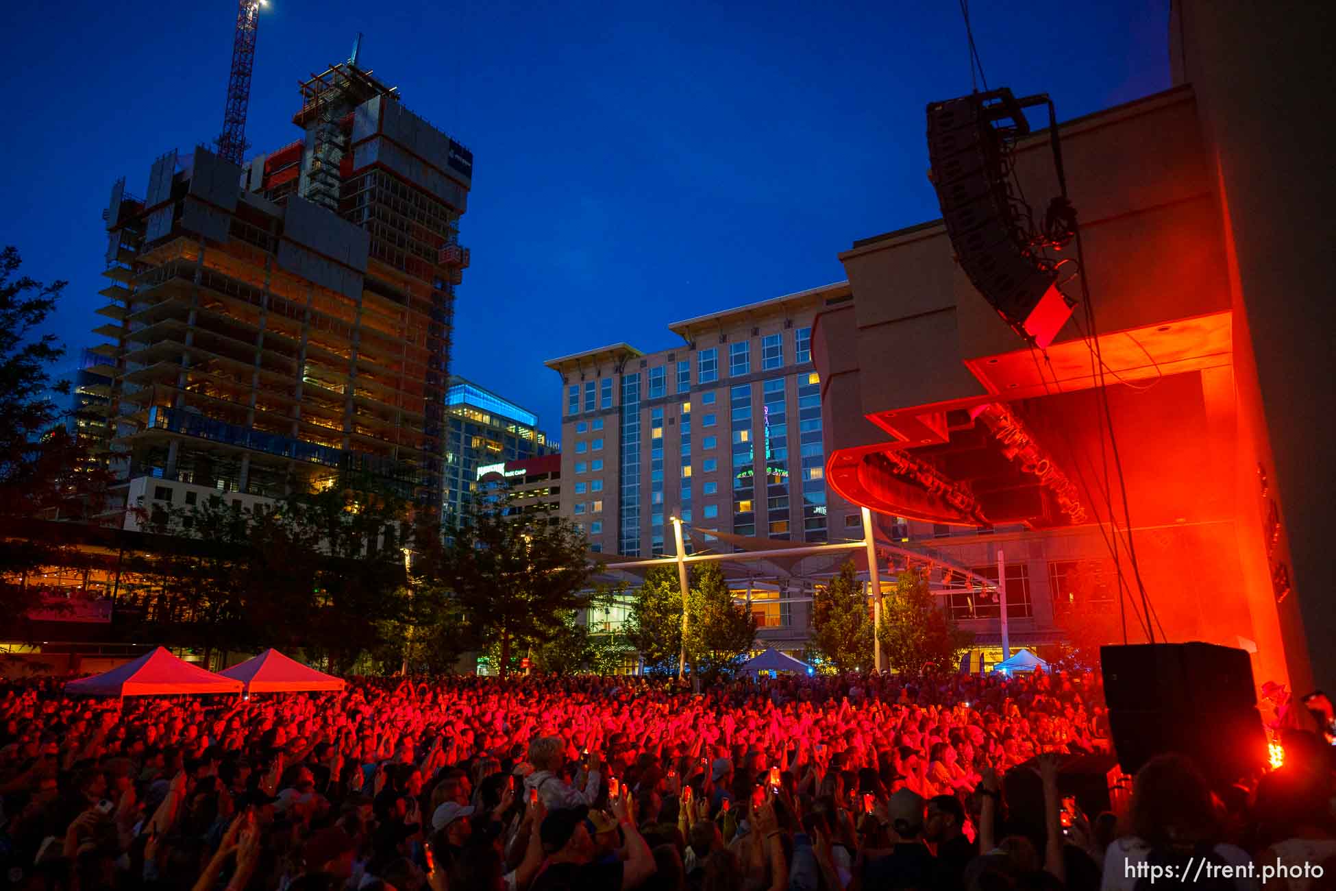 (Trent Nelson  |  The Salt Lake Tribune) Lord Huron performs at the Twilight Concert Series in Salt Lake City on Friday, June 2, 2023.