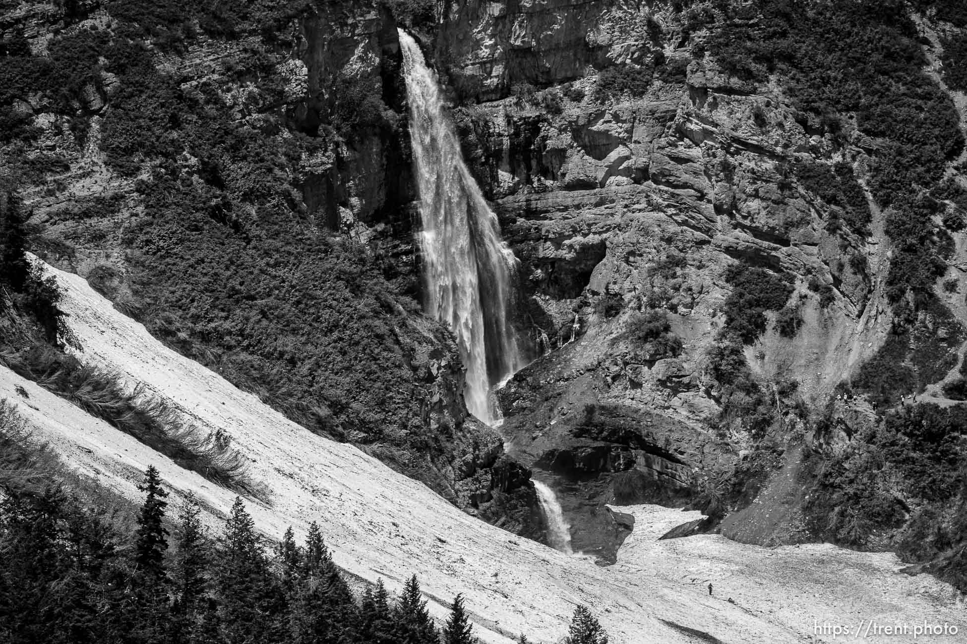 (Trent Nelson  |  The Salt Lake Tribune) The Pahneekahvets Trail at the Sundance Ski Resort on Friday, June 9, 2023. Stewart Falls