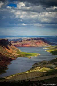 (Trent Nelson  |  The Salt Lake Tribune) The view of Flaming Gorge from the Sheep Creek overlook on Tuesday, June 20, 2023.