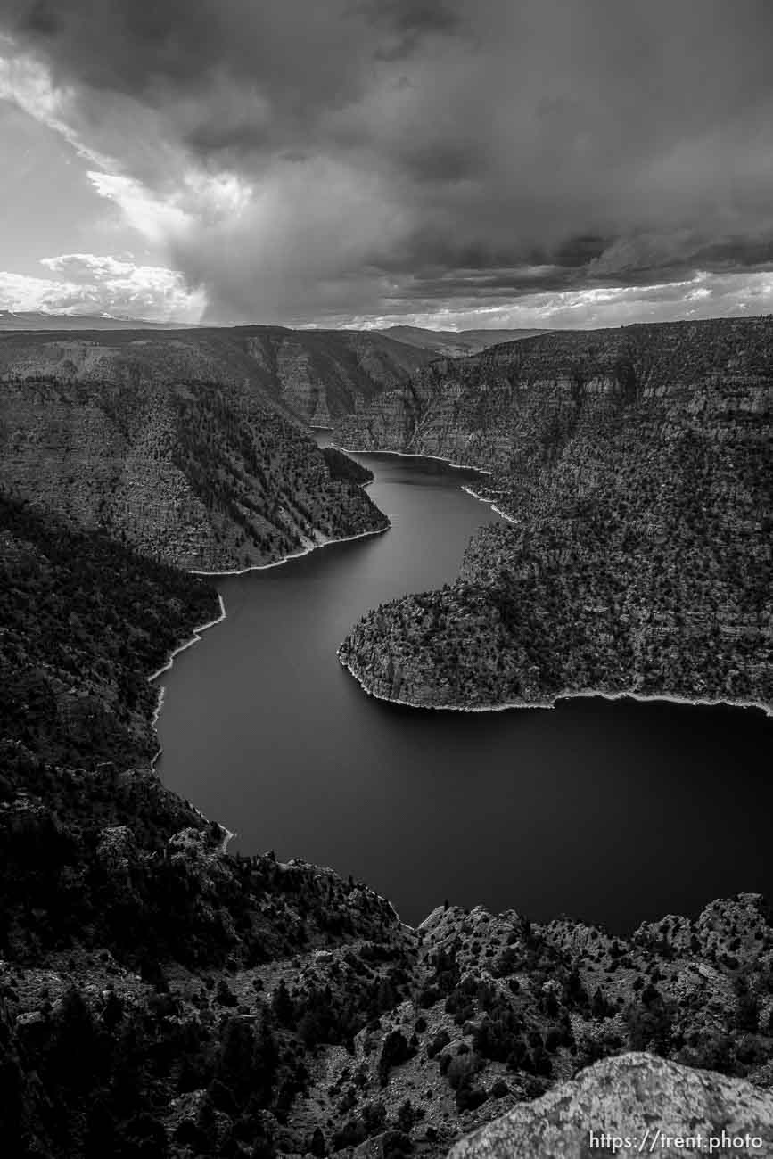 (Trent Nelson  |  The Salt Lake Tribune) The Green River flows through Red Canyon and Flaming Gorge on Tuesday, June 20, 2023.