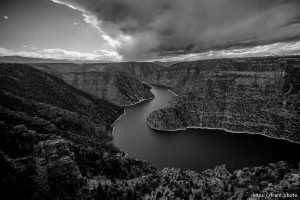 (Trent Nelson  |  The Salt Lake Tribune) The Green River flows through Red Canyon and Flaming Gorge on Tuesday, June 20, 2023.