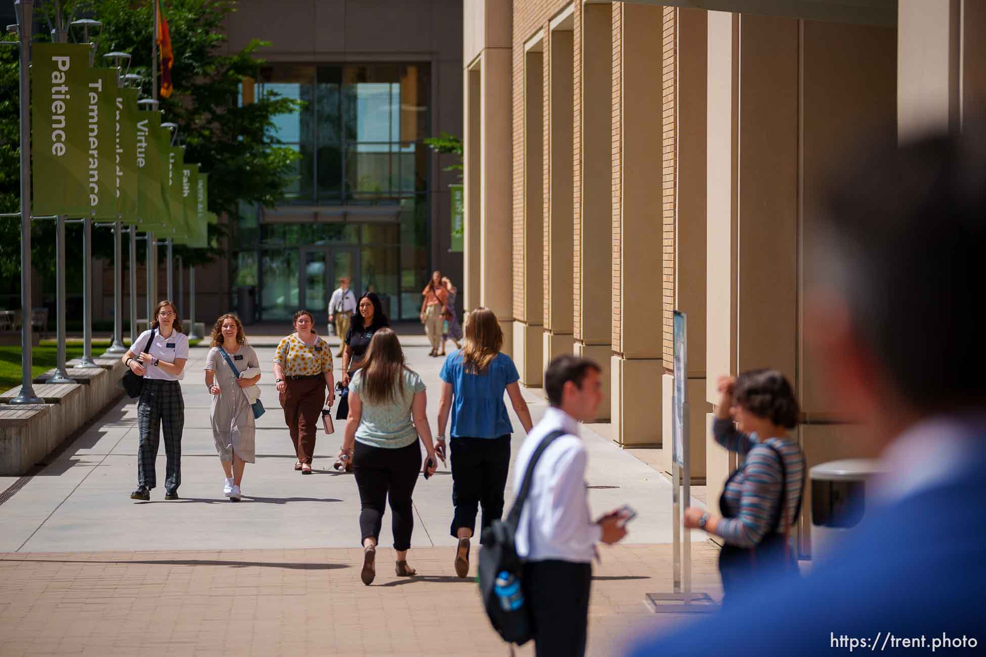 (Trent Nelson  |  The Salt Lake Tribune) Missionaries at the Missionary Training Center in Provo on Thursday, June 22, 2023.