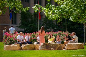 (Trent Nelson  |  The Salt Lake Tribune) Missionaries at the Missionary Training Center in Provo on Thursday, June 22, 2023.