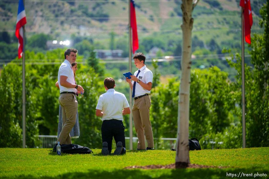 (Trent Nelson  |  The Salt Lake Tribune) Missionaries at the Missionary Training Center in Provo on Thursday, June 22, 2023.