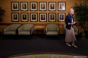 (Trent Nelson  |  The Salt Lake Tribune) President Bonnie H. Cordon at the Missionary Training Center in Provo on Thursday, June 22, 2023.