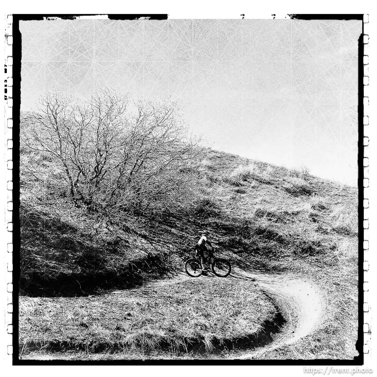 Laura Nelson mountain biking on Sunday, April 30, 2023.