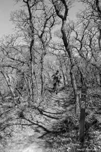 Laura Nelson mountain biking on Sunday, April 30, 2023.