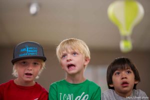 (Trent Nelson  |  The Salt Lake Tribune) Students in Jeanine Ibarra's kindergarten class at Heber Valley Elementary School in Heber City on Wednesday, July 5, 2023.