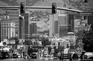 downtown, from state street, Thursday July 13, 2023.