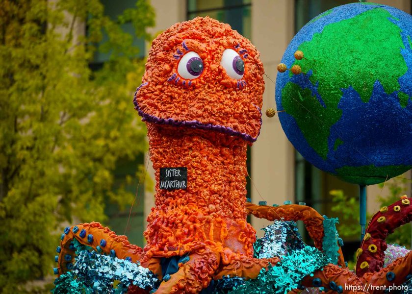 (Trent Nelson  |  The Salt Lake Tribune) A float from Butterfield Canyon Stake at the Days of '47 Parade in Salt Lake City on Monday, July 24, 2023.