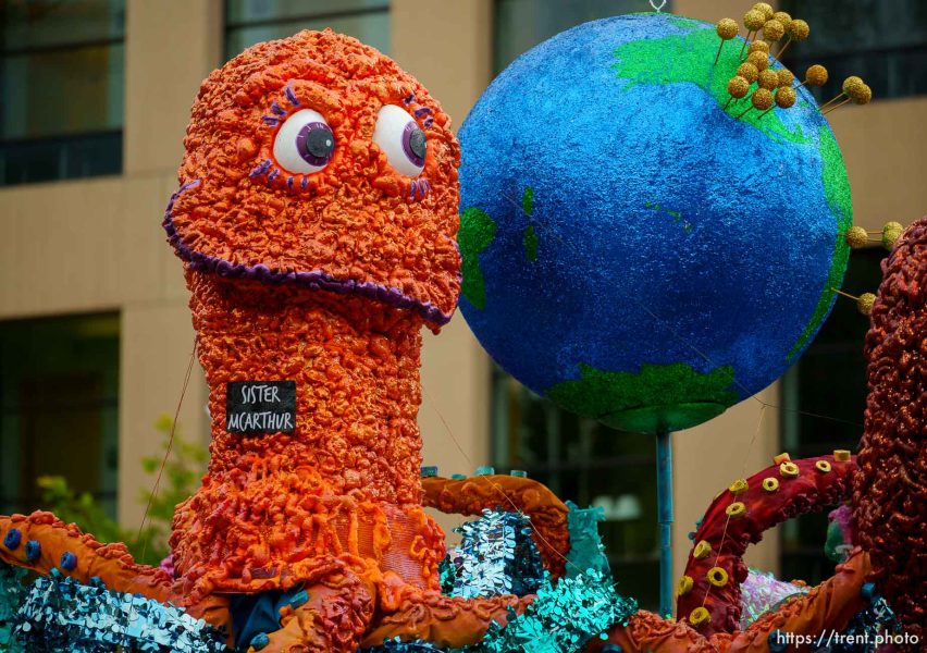 (Trent Nelson  |  The Salt Lake Tribune) A float from Butterfield Canyon Stake at the Days of '47 Parade in Salt Lake City on Monday, July 24, 2023.