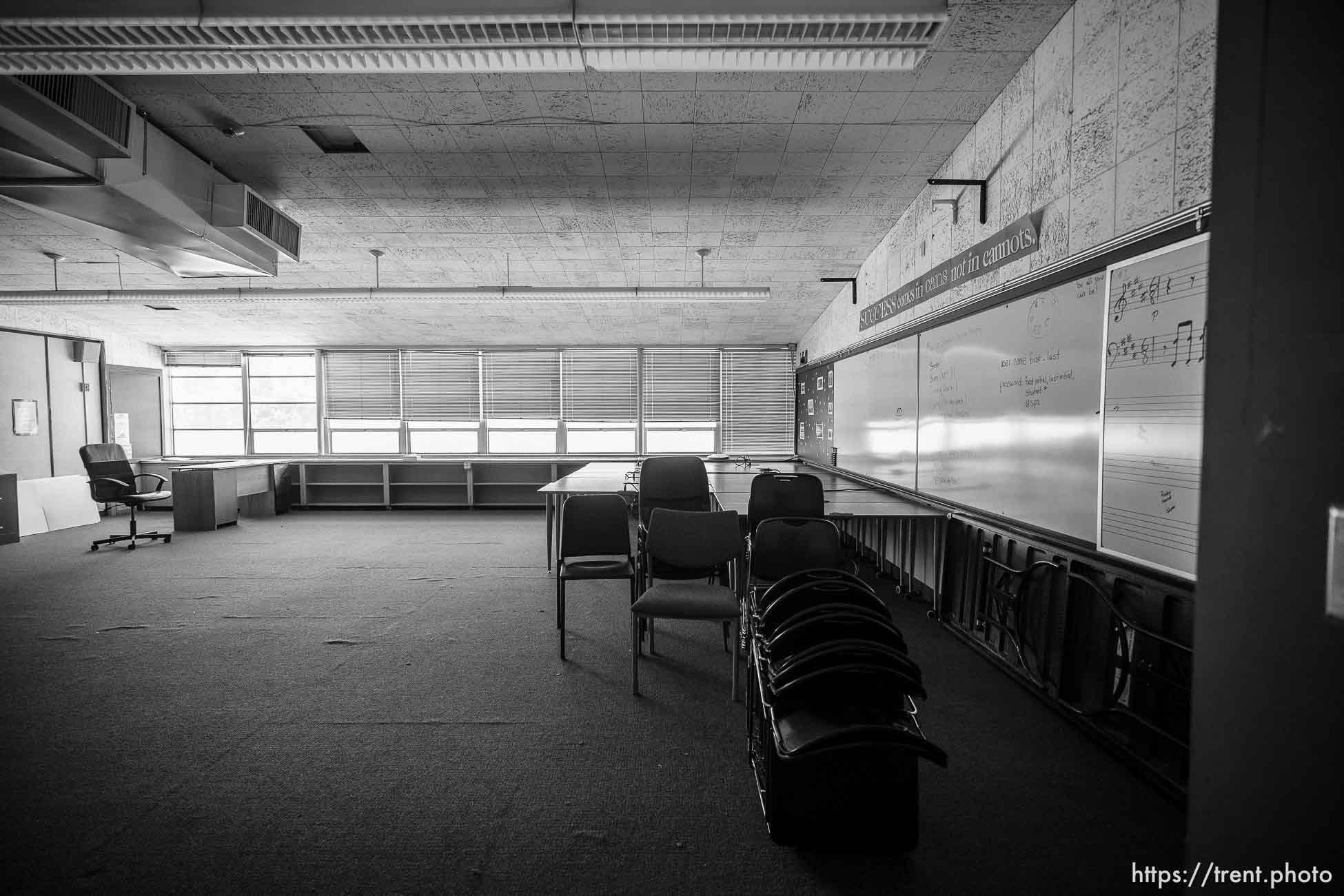 (Trent Nelson  |  The Salt Lake Tribune) A classroom at the former Rosslyn Heights Elementary, in Salt Lake City on Tuesday, July 25, 2023.