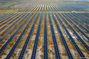 (Trent Nelson  |  The Salt Lake Tribune) The Graphite Solar solar farm in Wellington on Thursday, July 27, 2023.