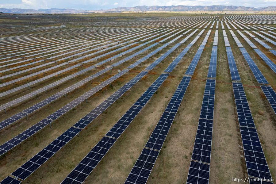 (Trent Nelson  |  The Salt Lake Tribune) The Graphite Solar solar farm in Wellington on Thursday, July 27, 2023.