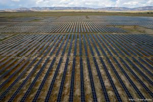 (Trent Nelson  |  The Salt Lake Tribune) The Graphite Solar solar farm in Wellington on Thursday, July 27, 2023.