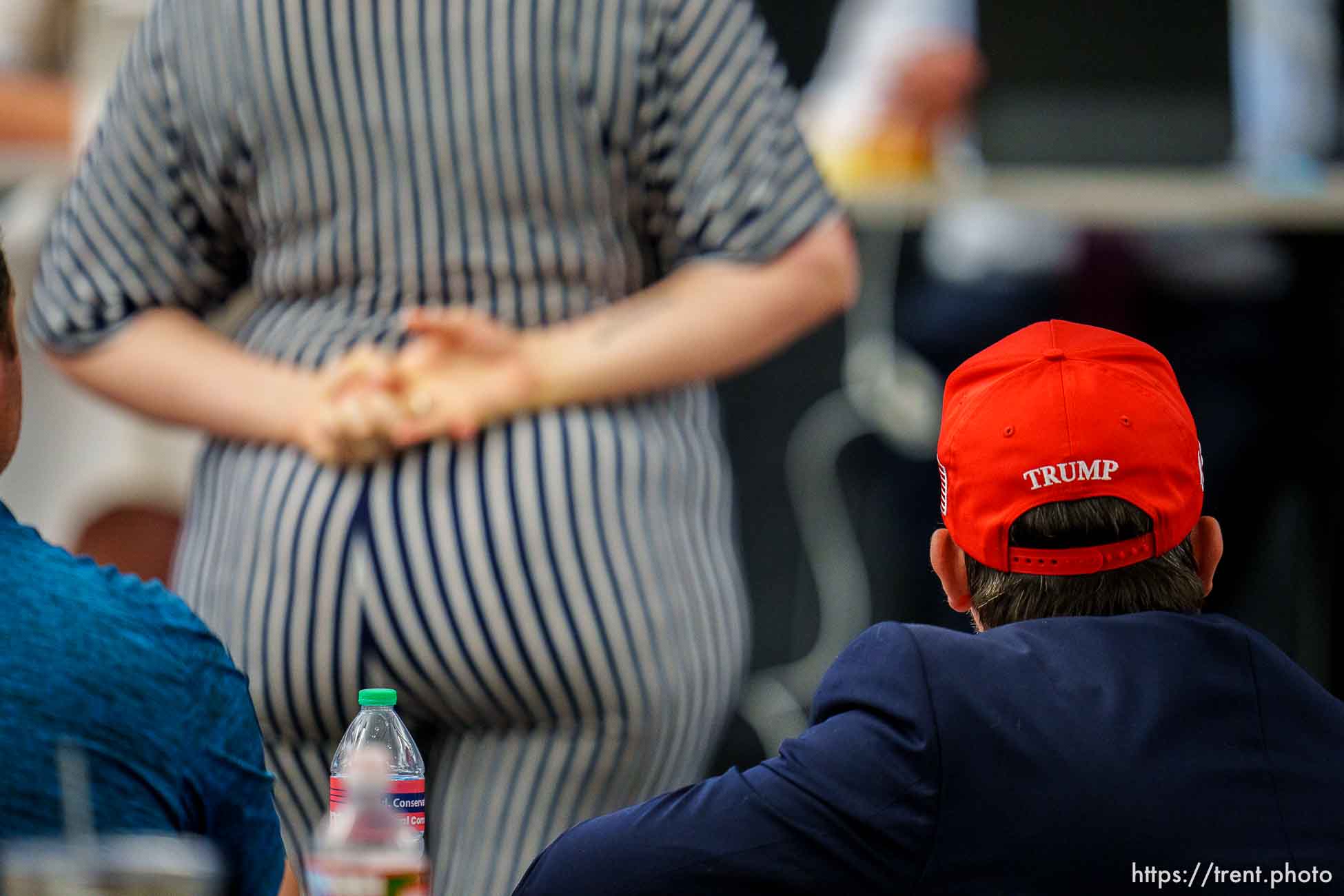 (Trent Nelson  |  The Salt Lake Tribune) Casey Gale as the Utah Republican Party holds its quarterly State Central Committee meeting in Sandy on Saturday, Aug. 19, 2023.