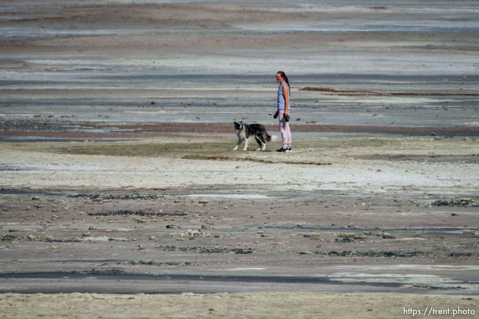 (Trent Nelson  |  The Salt Lake Tribune) The shore of the Great Salt Lake on Saturday, Sept. 16, 2023.